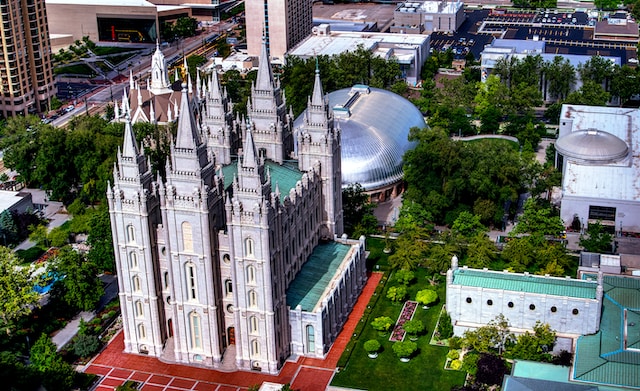 Photo of Temple Square in Salt Lake City, Utah..